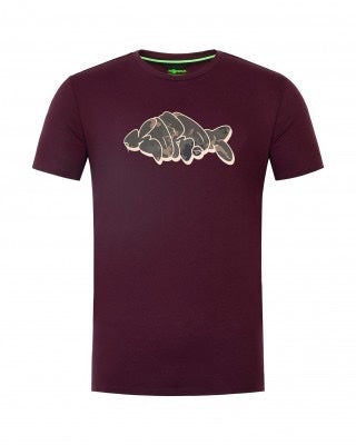 Korda Outline Tee Burgundy Medium