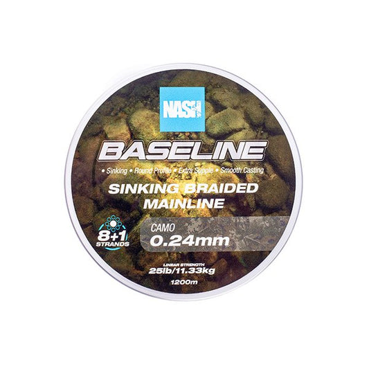 Nash Baseline Sinking Braid Camo 600m
