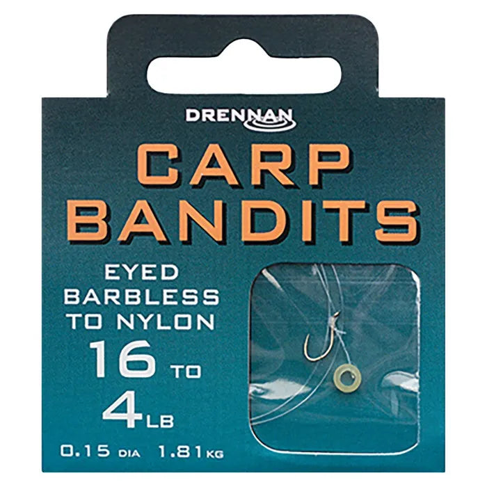 Drennan carp bandits hook to nylon