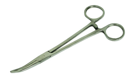 NGT Stainless Steel Curved Forceps