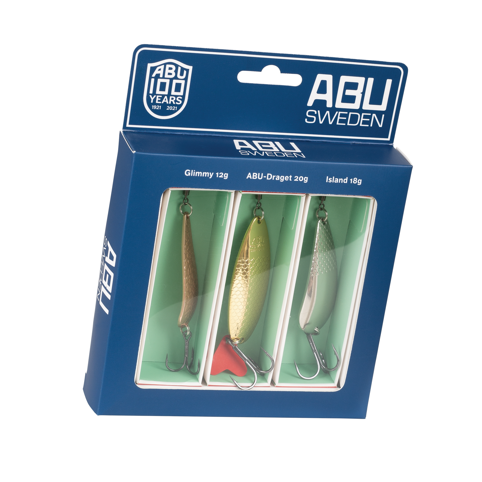 abu sweden fishing lures Abu Garcia 100 Years Anniversary Retro Spoon 3-pack – Longs Bait and Tackle
