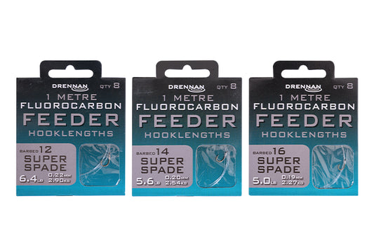 Drennan Super Spade 1m Fluorocarbon Feeder Rigs