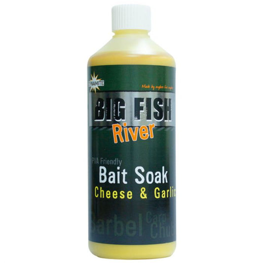 Dynamite Big Fish River Bait Soak Cheese & Garlic 500ml