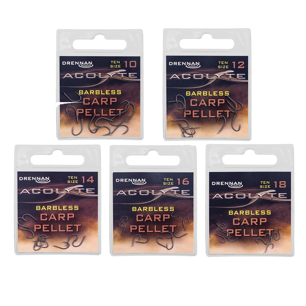 Drennan Acolyte Carp Pellet Barbless Hooks