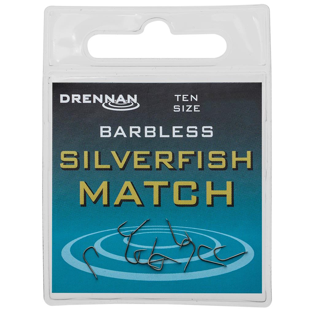 Drennan Silverfish Match Hooks Barbless