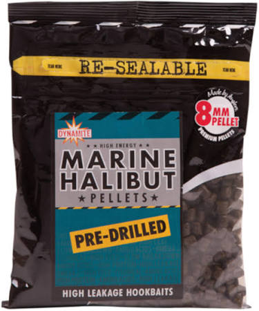 Dynamite Marine Halibut Pellets 350g 8mm Pre Drilled