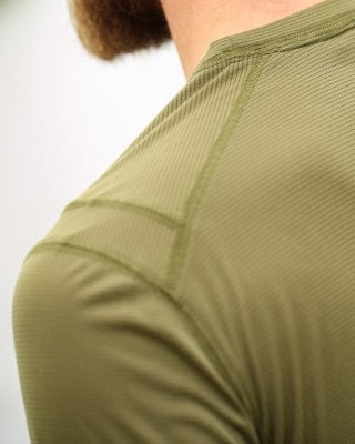 Korda Q-Dry Tee LS Military Olive - Small