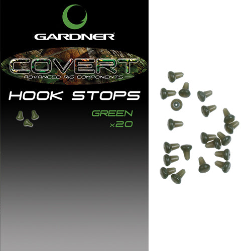 Gardner Covert Hook Stops - Green