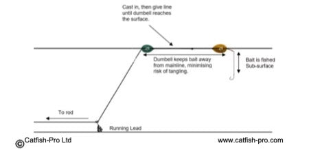 Catfish Pro Expert Extending Dumbell Rig
