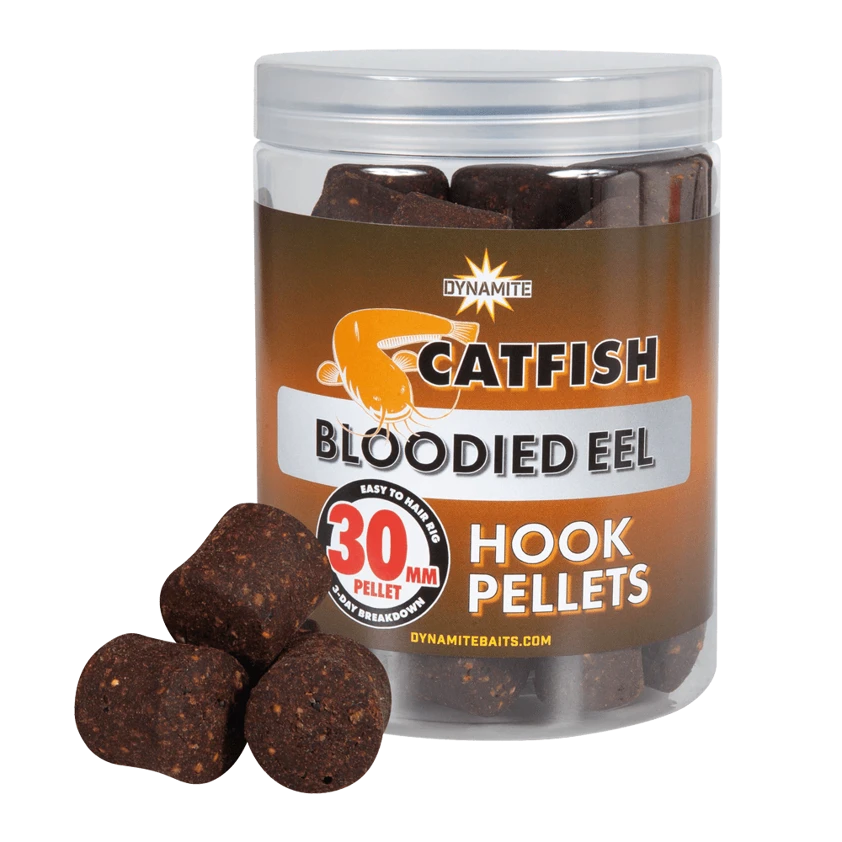 Dynamite Catfish Bloodied Eel Hook Pellets