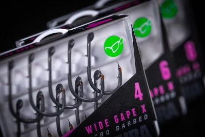 Korda Kamakura Wide Gape X Hooks Micro barbed