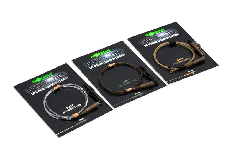 Korda Dark Matter Leaders QC Hybrid Clip 30lb
