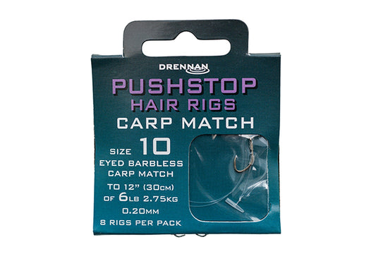 Drennan Pushstop Hair Rigs - Carp Match