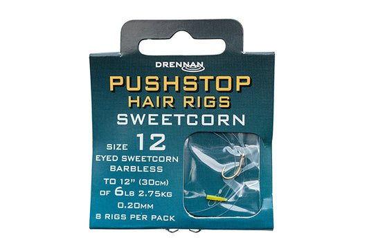 Drennan Pushstop Hair Rigs - Sweetcorn